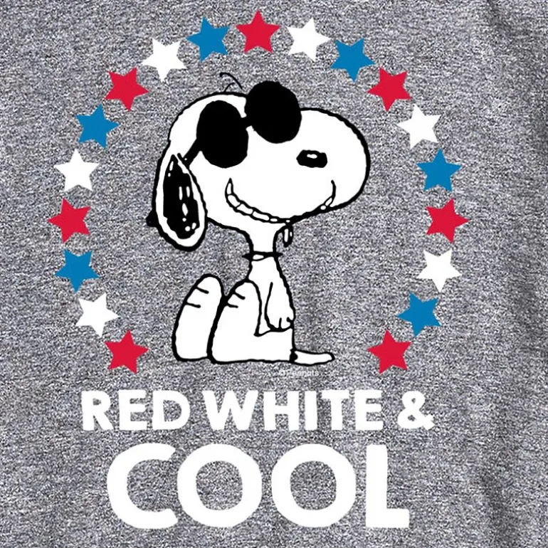 Mens Crew Neck Short Sleeve Classic Fit Peanuts Snoopy Big and Tall Graphic T-Shirt