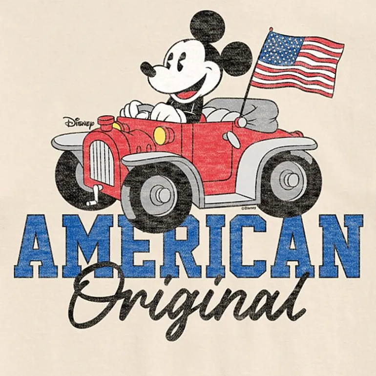 Mens Crew Neck Short Sleeve Classic Fit Mickey Mouse Big and Tall Graphic T-Shirt