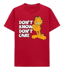 Mens Crew Neck Short Sleeve Classic Fit Garfield Big and Tall Graphic T-Shirt