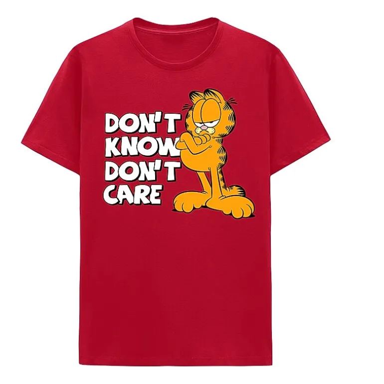 Mens Crew Neck Short Sleeve Classic Fit Garfield Big and Tall Graphic T-Shirt