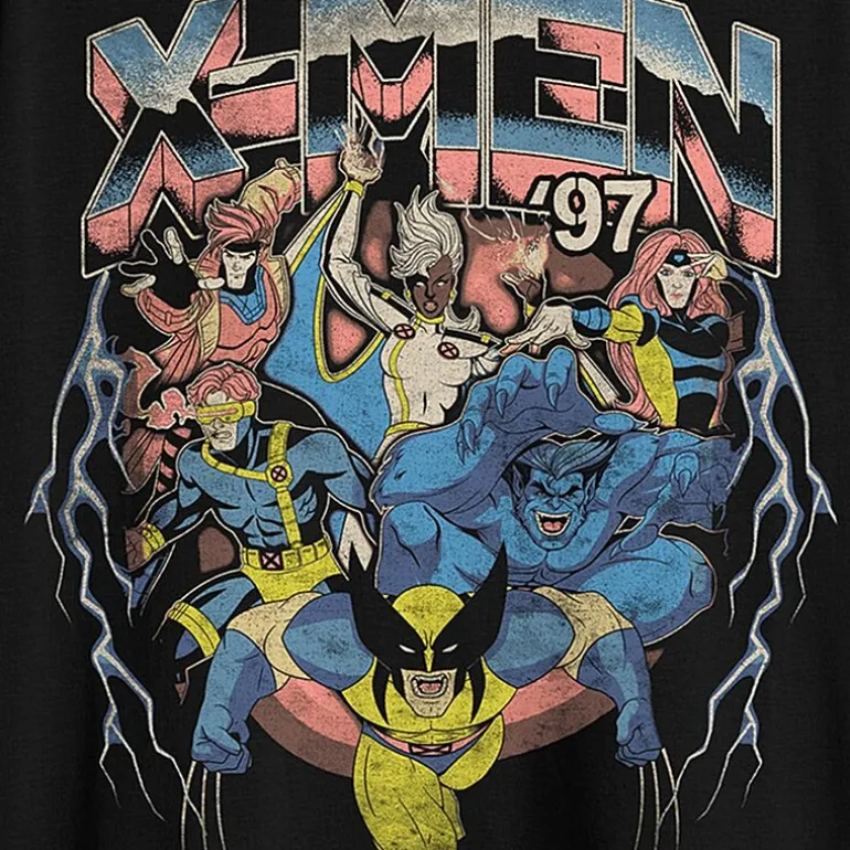 Mens Crew Neck Short Sleeve Classic Fit Marvel Big and Tall Graphic T-Shirt
