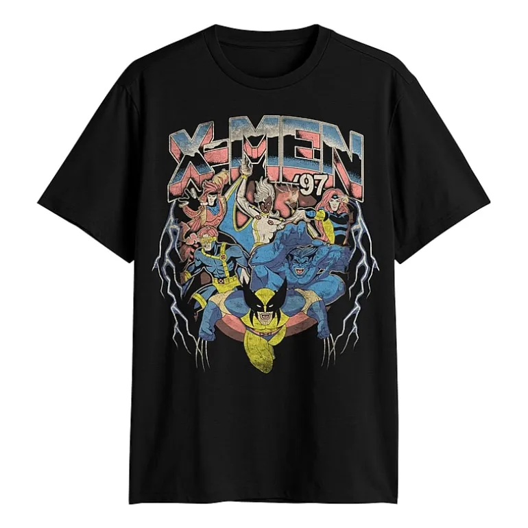 Mens Crew Neck Short Sleeve Classic Fit Marvel Big and Tall Graphic T-Shirt