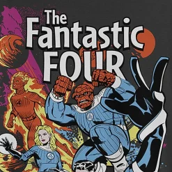 Mens Crew Neck Short Sleeve Classic Fit Marvel Big and Tall Graphic T-Shirt