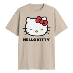 Mens Crew Neck Short Sleeve Regular Fit Hello Kitty Graphic T-Shirt