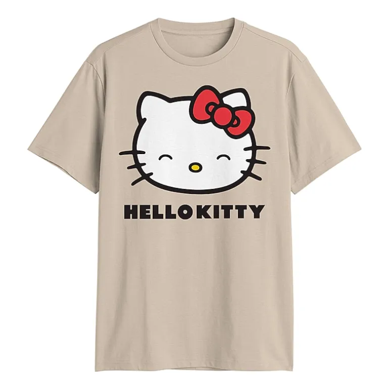 Mens Crew Neck Short Sleeve Regular Fit Hello Kitty Graphic T-Shirt