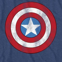 Mens Crew Neck Short Sleeve Regular Fit Captain America Marvel Graphic T-Shirt