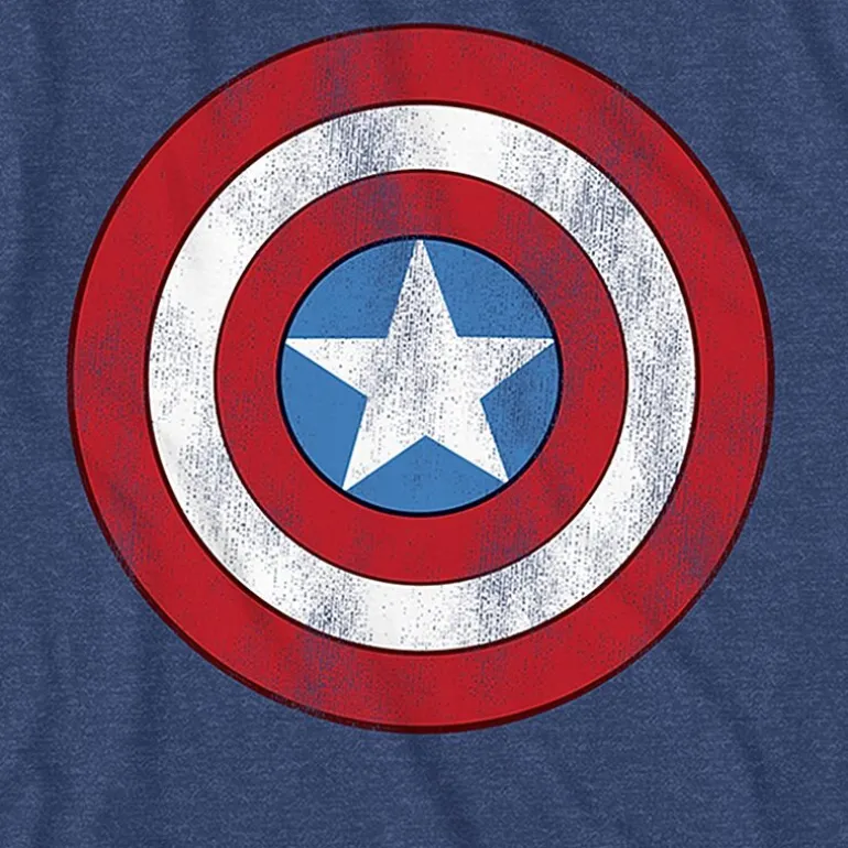 Mens Crew Neck Short Sleeve Regular Fit Captain America Marvel Graphic T-Shirt