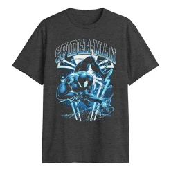 Mens Crew Neck Short Sleeve Regular Fit Spiderman Venom Graphic T-Shirt