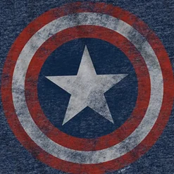 Mens Crew Neck Short Sleeve Regular Fit Captain America Big and Tall Graphic T-Shirt