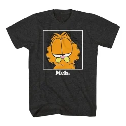 Mens Crew Neck Short Sleeve Regular Fit Garfield Nickelodeon Big and Tall Graphic T-Shirt
