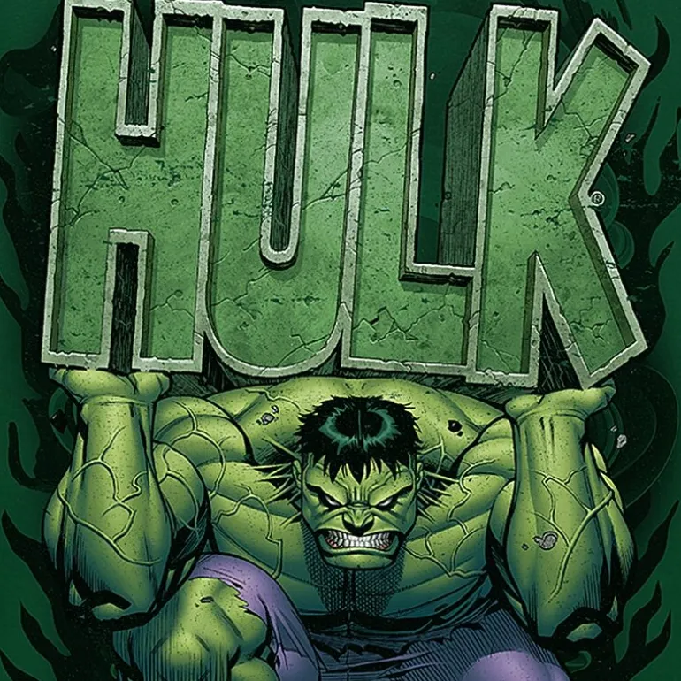 Mens Crew Neck Short Sleeve Regular Fit Hulk Graphic T-Shirt