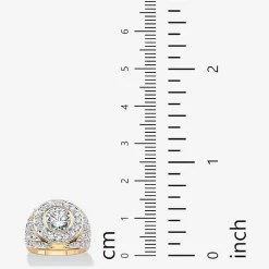 Mens 4 1/2 CT. T.W. Cubic Zirconia 14K Gold Over Brass Round Fashion Ring