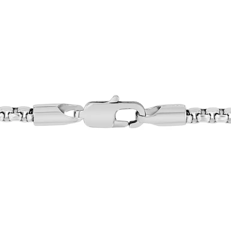 Mens 1/7 CT. T.W. Natural Diamond Stainless Steel Cross Pendant Necklace