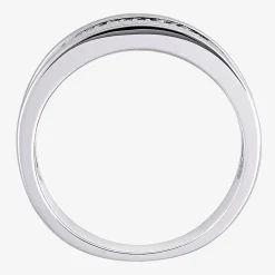 Mens 1/10 CT.T.W. Natural Diamond Wedding Band