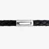 Mens Dyed Black Cultured Freshwater Pearl Beaded Bracelet