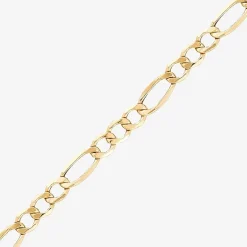 Mens 14K Gold 22 Inch Figaro Chain Necklace