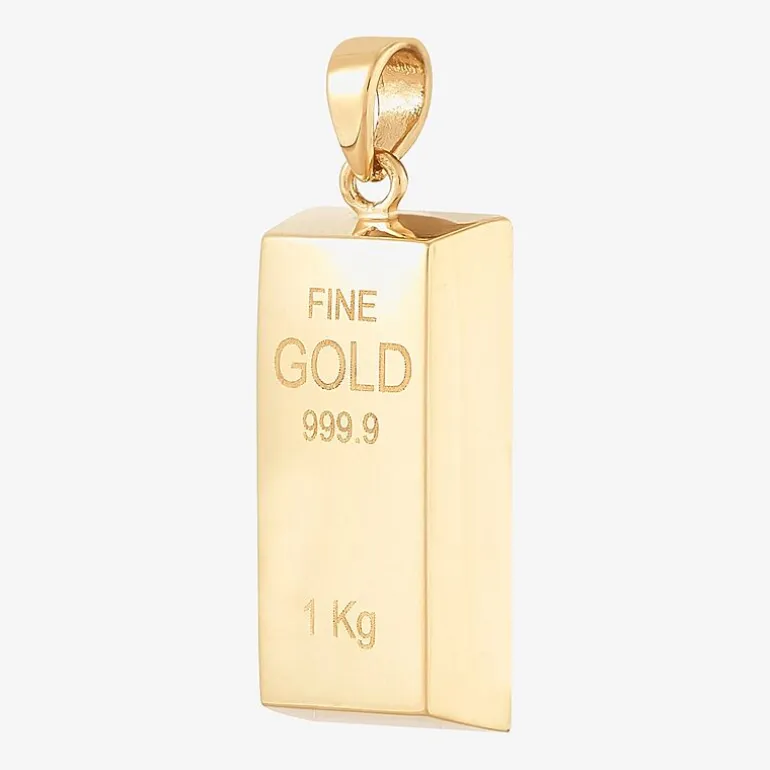 Mens 14K Gold Pendant