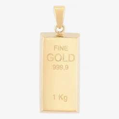 Mens 14K Gold Pendant