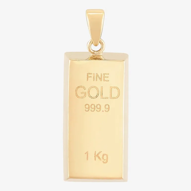 Mens 14K Gold Pendant