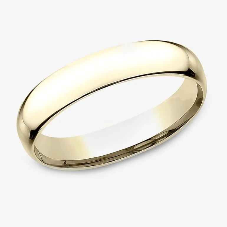Mens 14K Gold Wedding Band