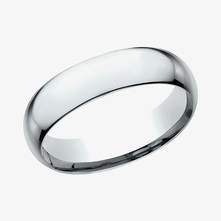 Mens 14K Yellow Gold 6MM Light Comfort-Fit Wedding Band