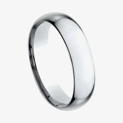 Mens 14K Yellow Gold 6MM Light Comfort-Fit Wedding Band