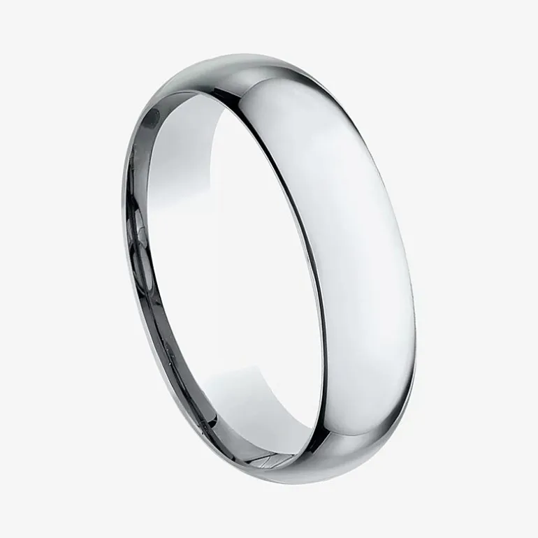 Mens 14K Yellow Gold 6MM Light Comfort-Fit Wedding Band
