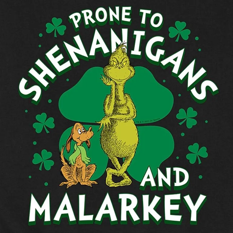 Mens Long Sleeve Dr. Seuss St. Patrick's Day Sweatshirt