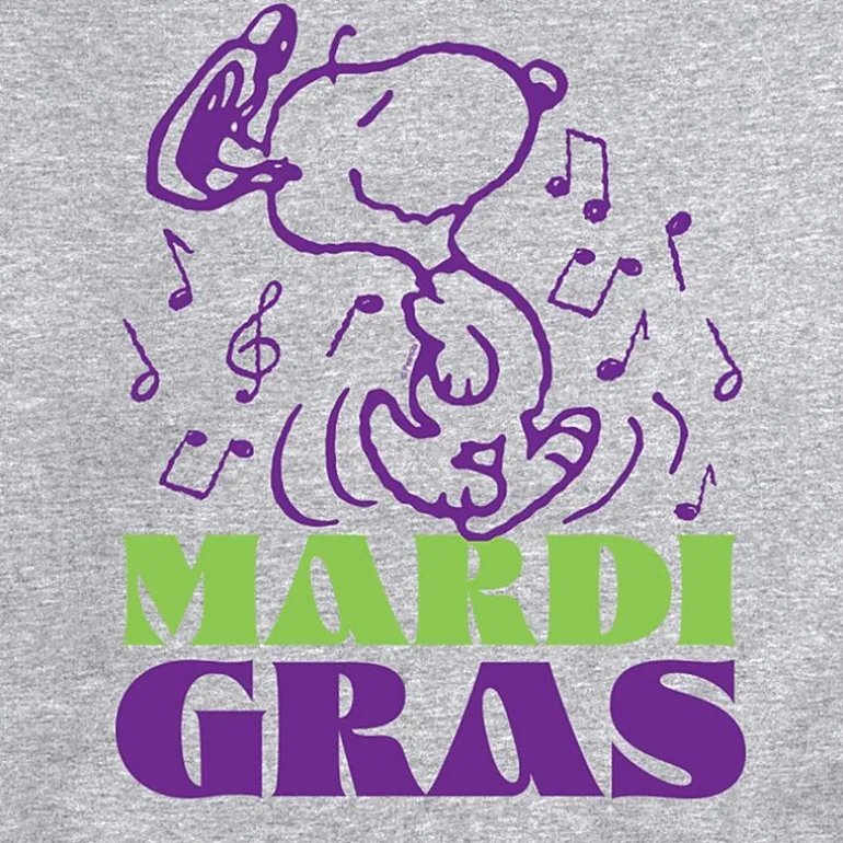 Mens Long Sleeve Peanuts Mardi Gras Sweatshirt