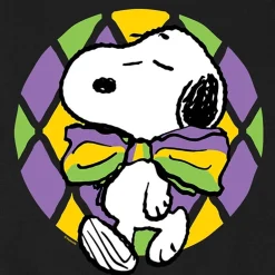 Mens Long Sleeve Peanuts Mardi Gras Sweatshirt
