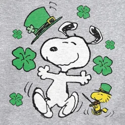 Mens Long Sleeve Peanuts St. Patrick's Day Sweatshirt