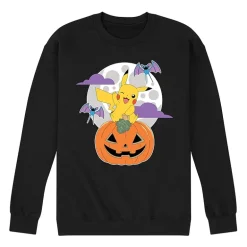 Mens Long Sleeve Pokemon Halloween Sweatshirt