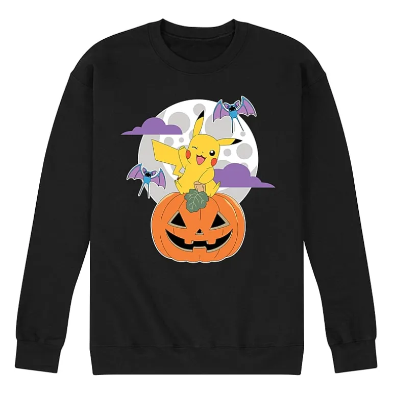 Mens Long Sleeve Pokemon Halloween Sweatshirt