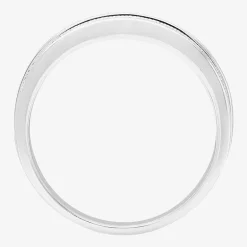 Mens 9M 1 CT. Lab Created White Moissanite Sterling Silver Round Wedding Band