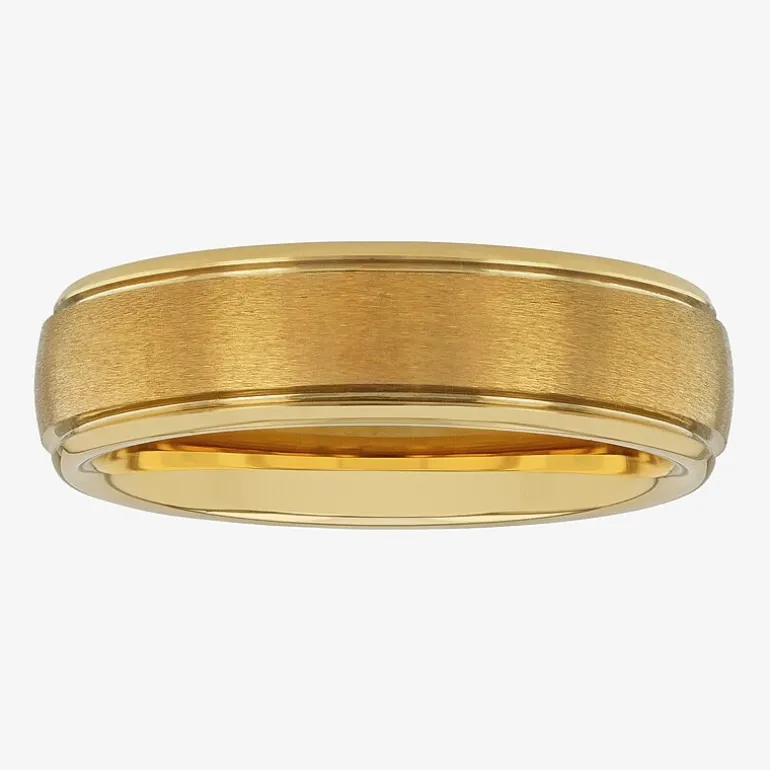 Men's 6mm Black Tungsten Carbide Ring