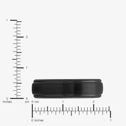 Men's 6mm Black Tungsten Carbide Ring