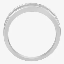 Mens 8MM 1/2 CT. T.W. Natural White Diamond 10K Gold Wedding Band