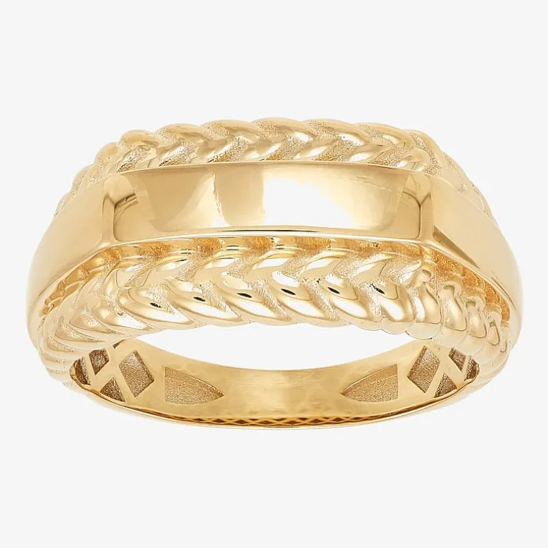 Mens 16.5MM 10K Gold Band
