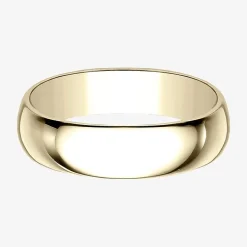 Mens 6mm 10K Gold Wedding Band