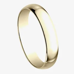 Mens 4MM 10K Gold Wedding Band
