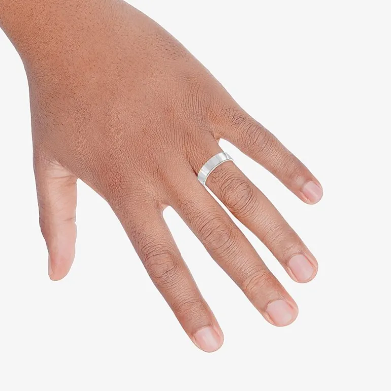 Mens 6MM 14K Gold Wedding Band