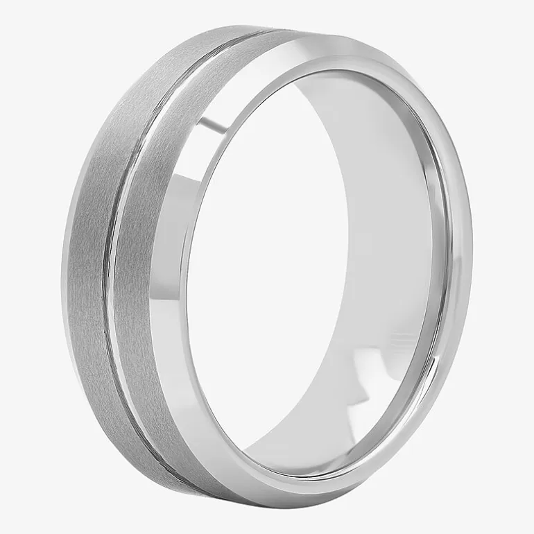 Mens 8MM Tungsten Wedding Band