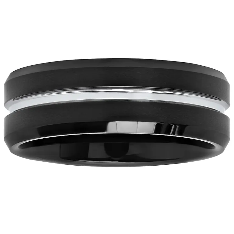 Mens 8MM Tungsten Wedding Band