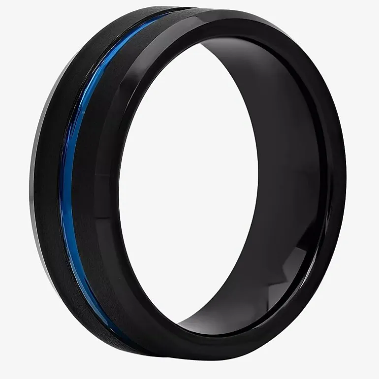 Mens 8MM Tungsten Wedding Band
