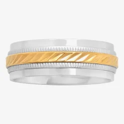 Mens 8mm Wedding Band in Stainless Steel