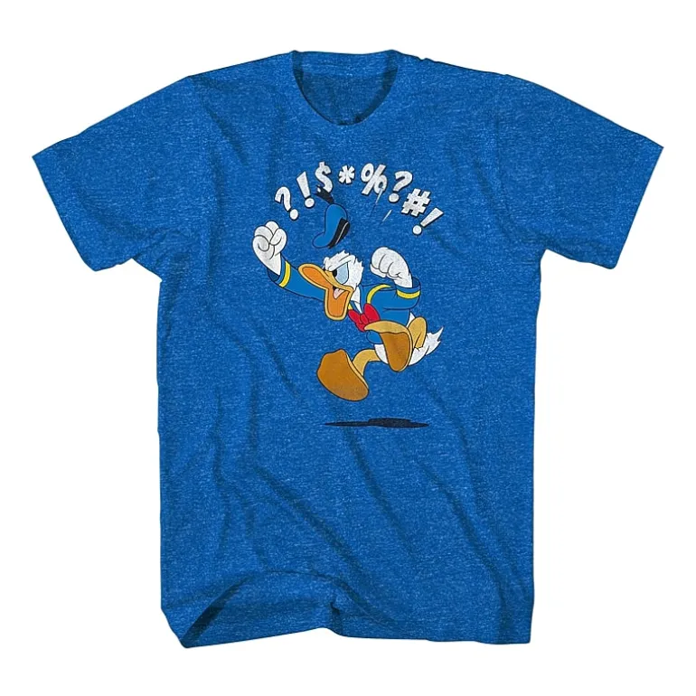 Mens Short Sleeve Donald Duck Graphic T-Shirt