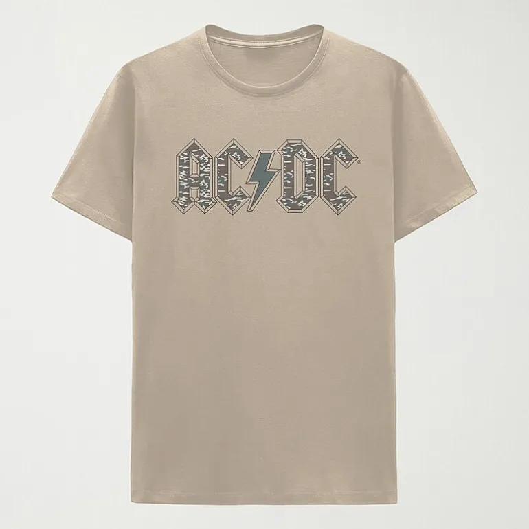 Mens Short Sleeve Regular Fit AC/DC Big and Tall Graphic T-Shirt