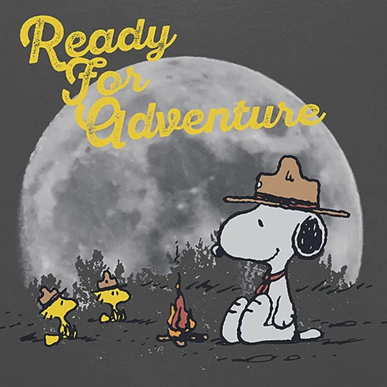 Mens Short Sleeve Snoopy Graphic T-Shirt