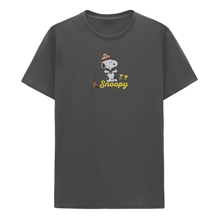 Mens Short Sleeve Snoopy Graphic T-Shirt