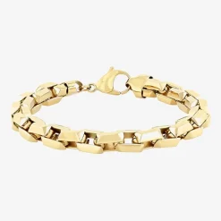 Mens Stainless Steel 9 Inch Link Bracelet